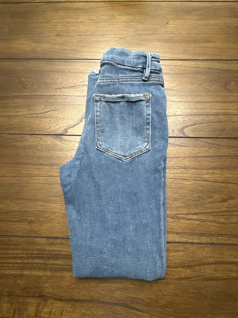 Good American Straight-Leg Men's Jeans in Washed Blue